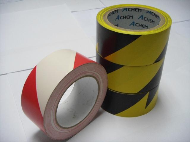 Polyvinyl And Rubber Adhesive Pvc Warning Tape For Building Or Traffic Protection